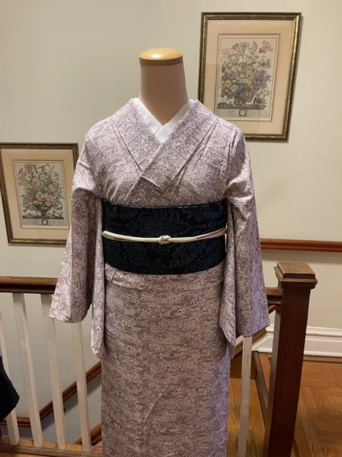 Silk Japanese Women’s Traditional Vintage Landscapes Pattern kimono (Kimono Only