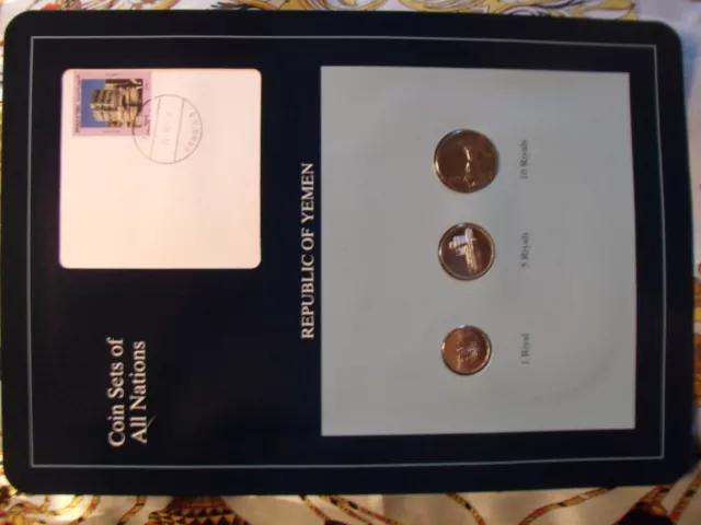 Coin Sets of All Nations Yemen UNC RARE 1,5 Riyal 1993 10 Riyal 1995