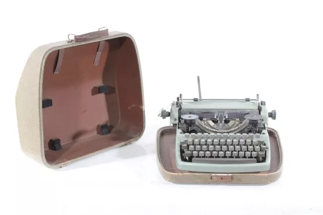 Antiguo Máquina de Escribir Vintage de Viaje Maleta