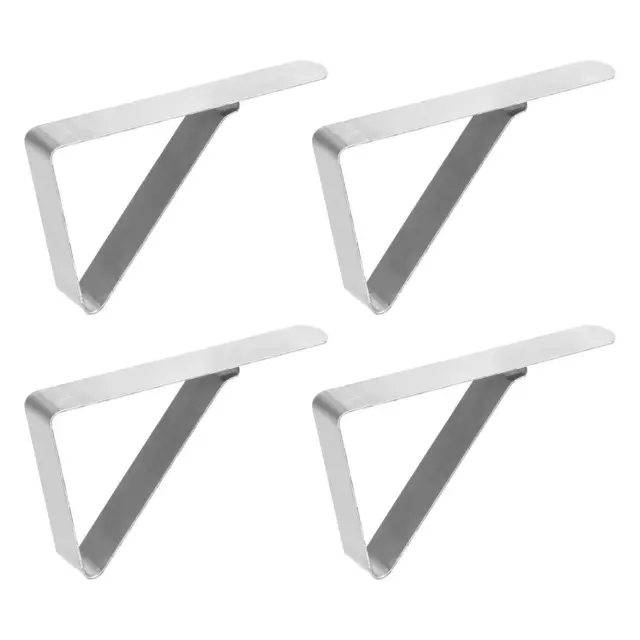 Tablecloth Clips 75mm x 45mm 430 Stainless Steel Table Cloth Holder Silver 12Pcs