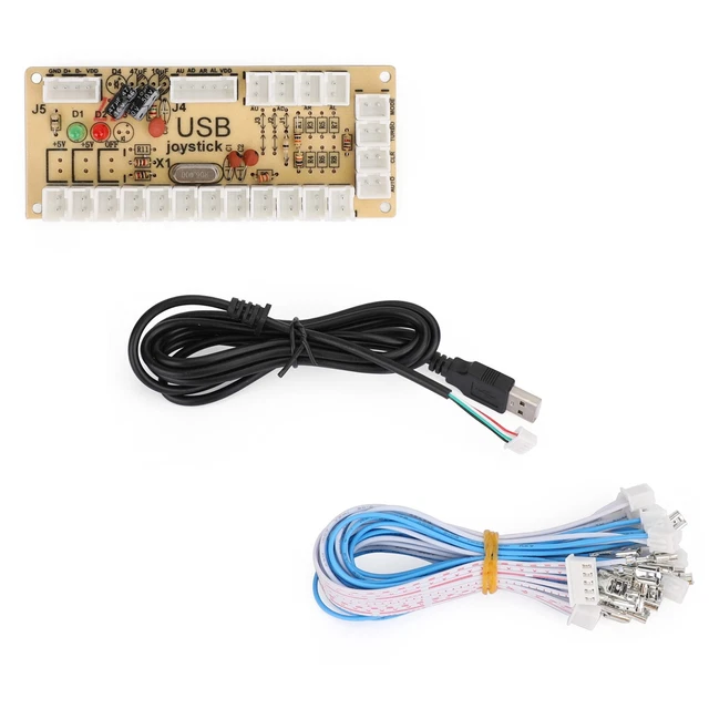 Zero Delay Arcade USB Encoder PC to Joystick to Joystick for PC Games