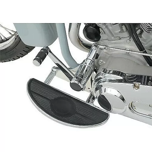 Cromo Mezzaluna Rigido Pedane per Harley Davidson Big Twin (1980-2017) 2