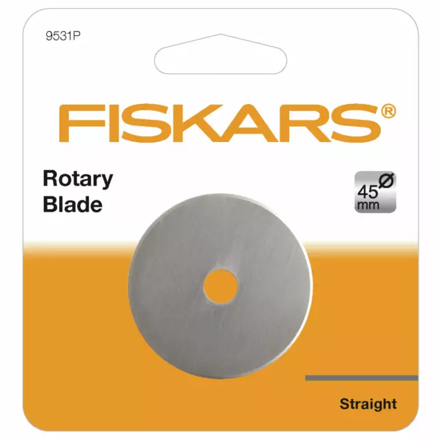 Fiskars Rotary Blade Cutter Straight Cutting 45mm Fabric Sewing 1 Single Blade