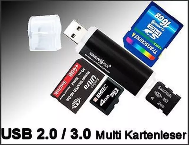 Micro SD Card Reader M2 Kartenleser SDHC USB Adapter