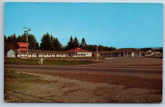 Postcard Bella Vista Motel Cafe Redwood Highway 101 Arcata California Chrome G1F
