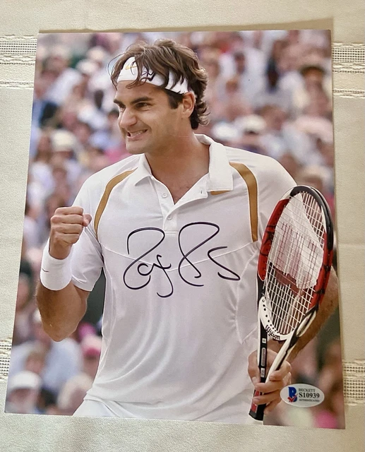 Photo Dédicacée De Roger Federer – Taille 8x10 Avec Certificat D'Authenticité
