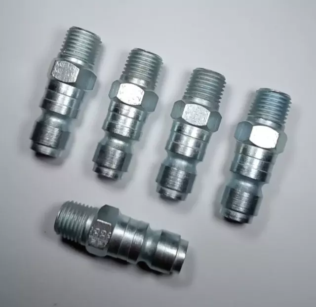 Milton 1809 1/4" NPT P Style Male Plug Set Of 5