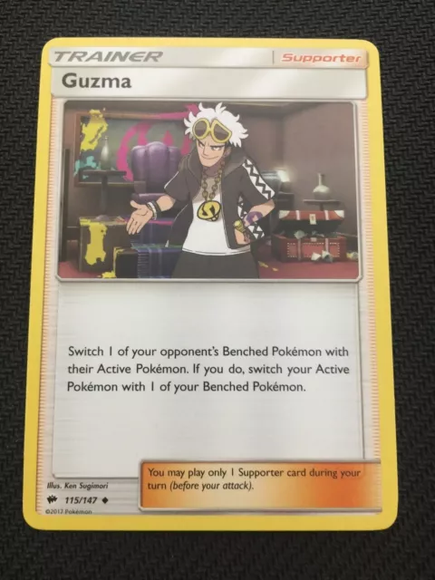 Pokemon : SM BURNING SHADOWS GUZMA 115/147 UNCOMMON