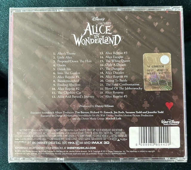 DANNY ELFMAN ALICE In Wonderland Disney SOUNDTRACK OST Score CD New ...