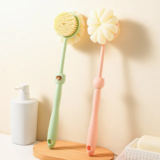 Longue poignée Brosse de bain Brosse exfoliante pour le corps  Salle de bains