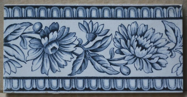 Pilkington's - Antique Art Nouveau Majolica Border Tile C1900
