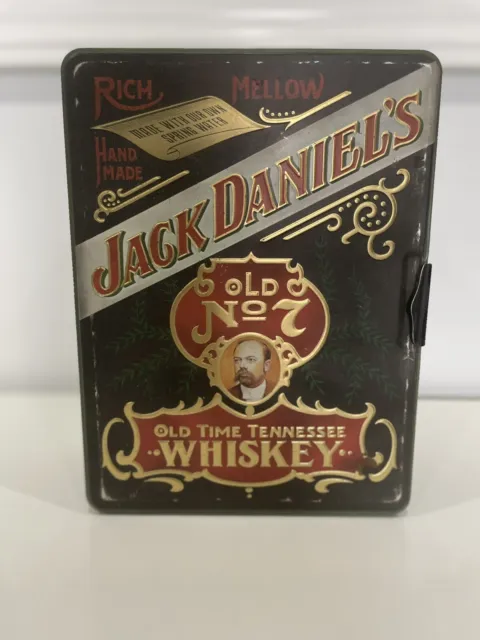 Vintage Jack Daniels Old No 7 Tennessee Whiskey Tin Box Container Metal 1978