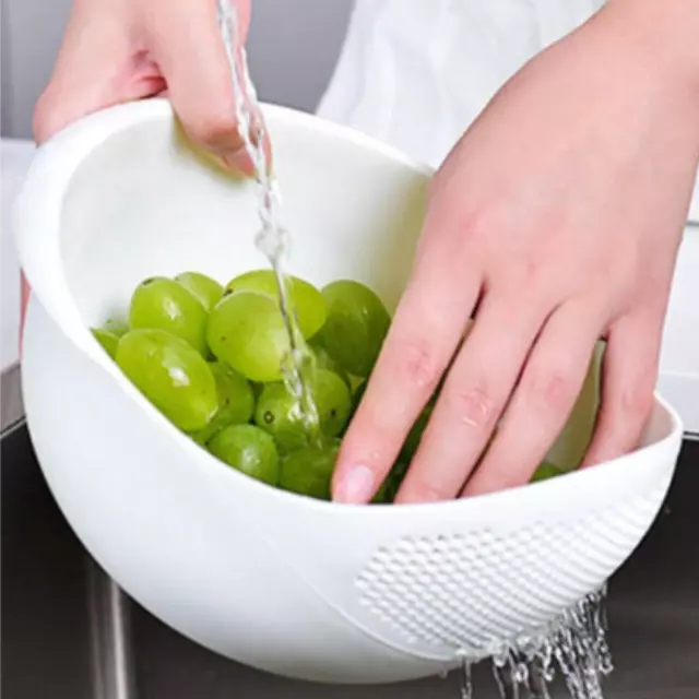 Filter Strainer Drainer Colander Rice Washing Drain Basket Fruit Vegetable Sieve