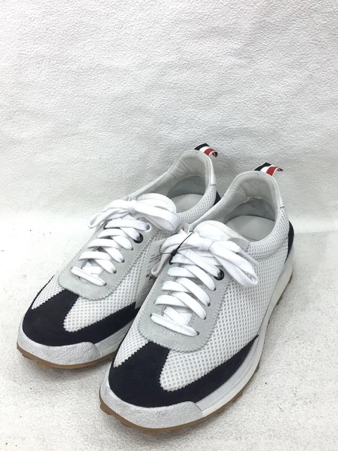 Men 7.0US Thom Browne.York Low Cut  /Us7/Wht/ Suede