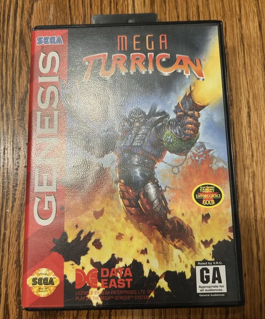 Jeu Mega Turrican Sur Sega Genesis (NTSC-USA) - Complet, Boîtier Avec Légère Décoloration