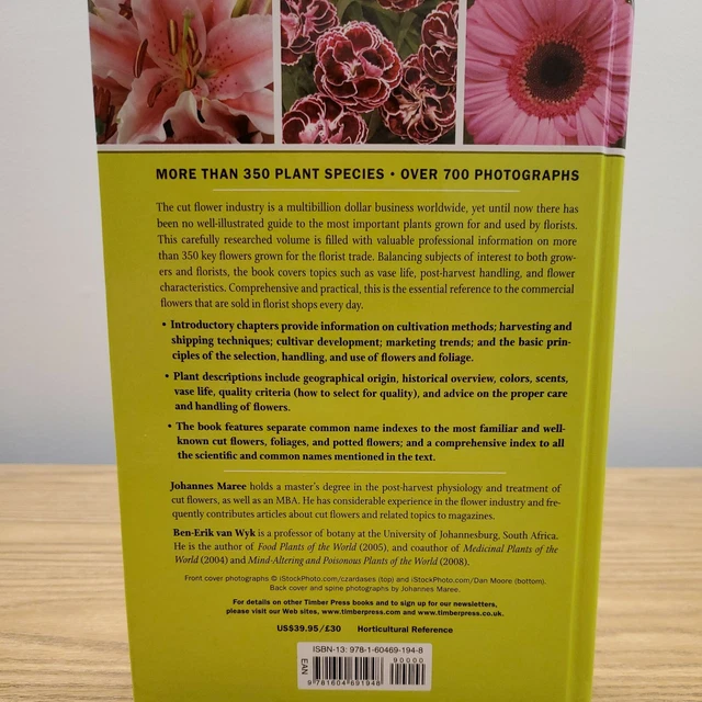 Cut Flowers of the World Complete Reference for Growers Maree, Johannes 2