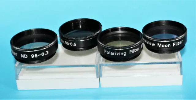 Set of 4 Superior Threaded Colour Filters for 1.25" Telescopes, Brand New, SALE! 2