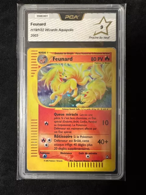 Feunard Holo Aquapolis H19/H32 - Fr - Pca 9 Cartes Pokemon