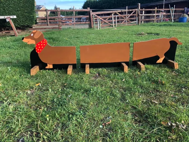 Sausage Dog Show Jump Fillers Brown. 45cm Horse Pony