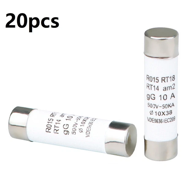 Protezione Fusibile Ceramica Accessori Affidabile PV RO15 RT18 20PCS/Pack