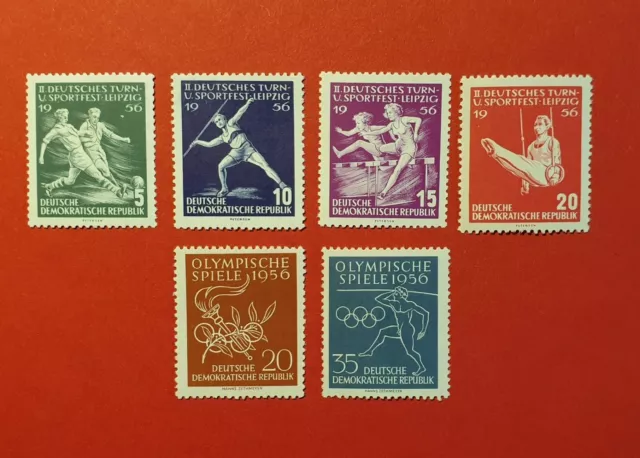 DDR 1956  - Kleines Lot aus 1956 - Kpl. Postfrisch    H26