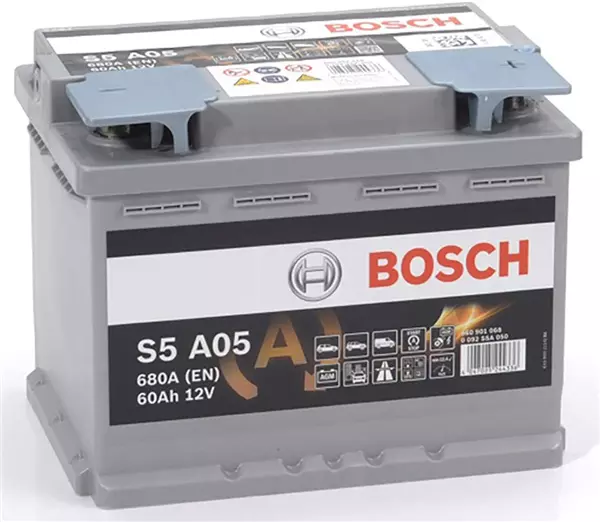 Batterie auto S5A05 12V 60Ah / 680 BOSCH AGM START-STOP L2 D52