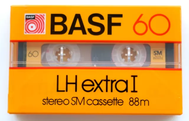 BASF LH Extra I SM 60 Normal Position Type I Blank Audio Cassette - France 1982