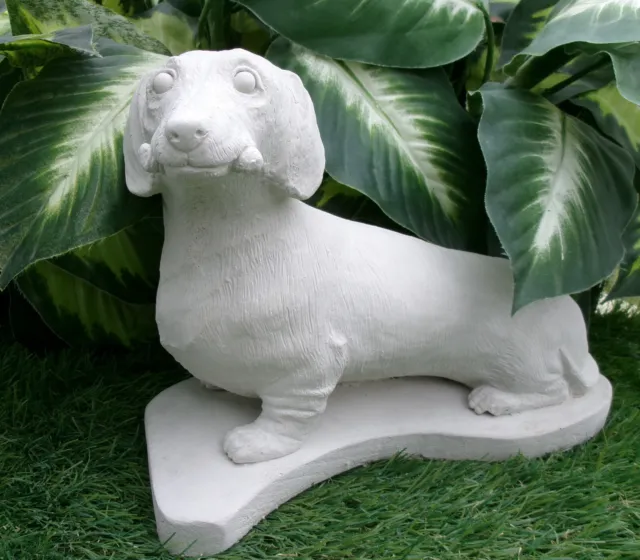 Dachshund Dog Concrete Statue garden decor waterproof Sealed grave marker gift