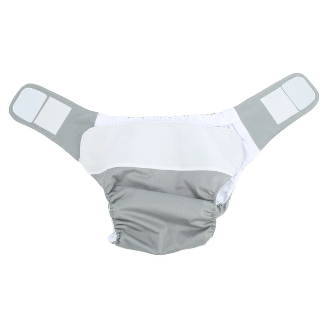 (Grey)Baby Cloth Diaper Adjustable Pocket Durable Cloth With Highly Absorbent