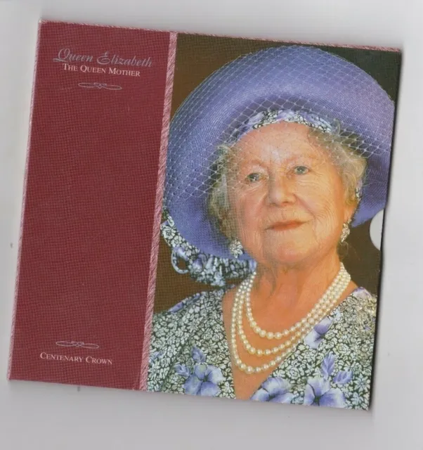 2000 Queen Mother Centenary Brilliant Uncirculated £5 Coin In Royal Mint Pack
