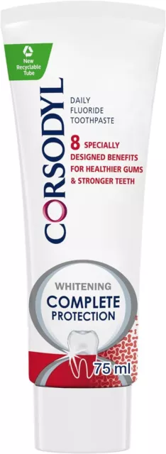 Corsodyl Whitening Complete Protection Toothpaste 75 ml