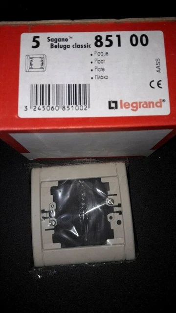Plaque Triple Legrand Sagane Beluga Bronze – Référence 85138, 3 Postes Horizontal, Neuf – Pour Installation électrique