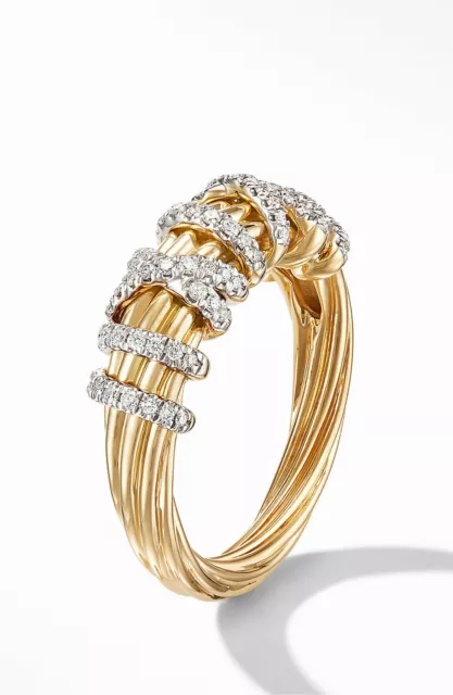 Elegant Gold Plated Rings for Women Cubic Zirconia Jewelry Ring Set Size  6-10