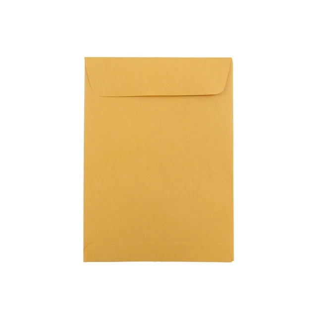 JAM Paper Open End Catalog Envelopes 5.5" x 7.5" Brown Kraft Manila 4101