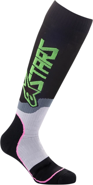 Alpinestars 4741920-1669 Sock Yth Mx Plus2 B/Gn/Pk Calza Lungo