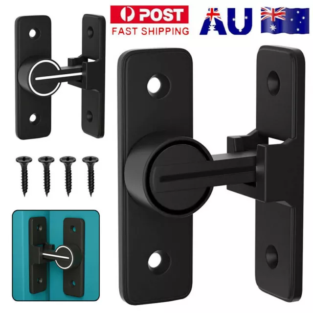 Barn Door Lock Heavy Duty Sliding Barn Door-Latch Lock 90 Degree Gate-Latch