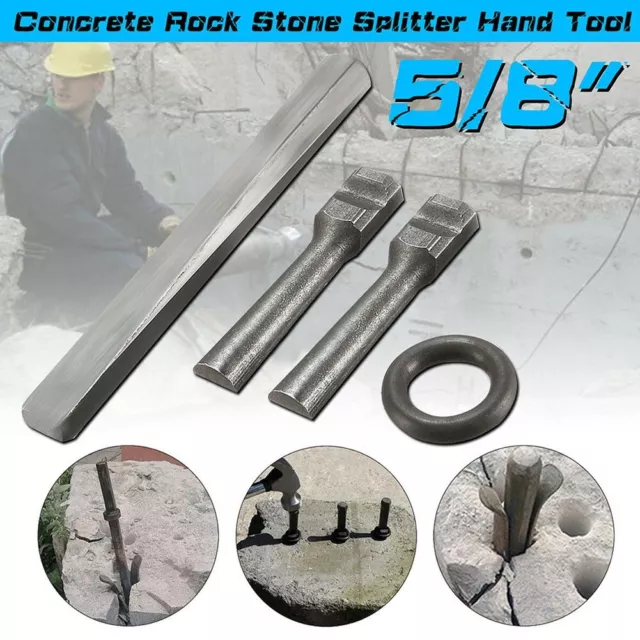 High Quality Stone Splitters Industrial Grade 16 Quarrying Tools 1 Set
