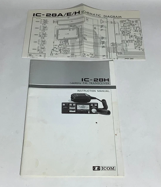 AMATEUR HAM RADIO IC28H FM Transceiver Instruction Manual