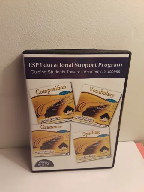ESP Educational Support Program High Achiever Grades 9-12 (4 CD-Roms) Comp, Voc.