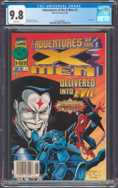 Adventures of the X-Men #3 Flipbook Newsstand CGC 9.8 NM+/MT WP 1996 Marvel