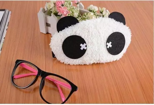 Cute Panda Sleeping Face Eye Mask Blindfold Shade Traveling Sleep Eye 2