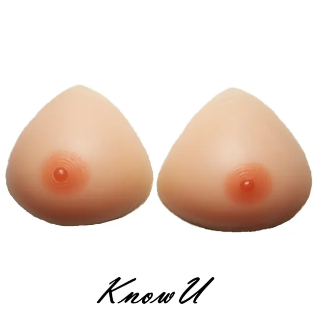 KnowU Triangle Silicone Breast Forms Boobs Enhancer For Crossdresser Transgender