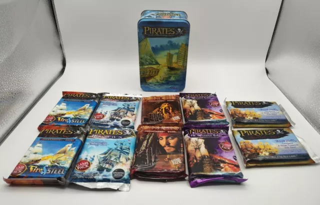 Pirates Of The Caribbean Revolution Mix Lot Of 10 And Bonus Box (Wizkids)