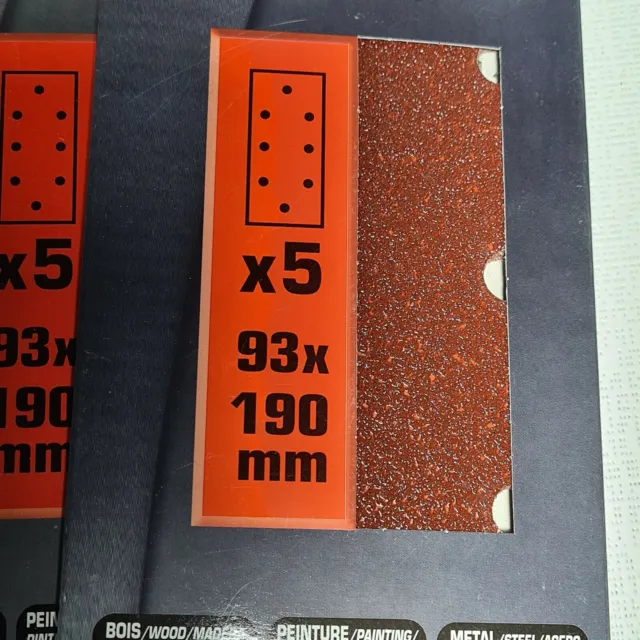 🔅20 patins corindon abrasive ponçage 93 x 190 mm poncer grain 50 compatible D20 3