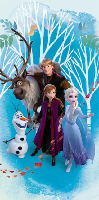 La Reine des Neiges Anna Elsa Olaf Frozen 2 Serviette de Bain 70 x 140cm