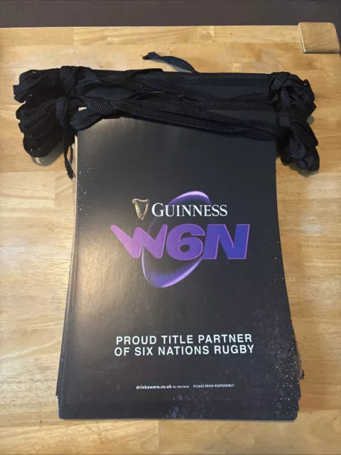 GUINNESS BUNTING SIX Nations 2025 packs £8.00 PicClick UK
