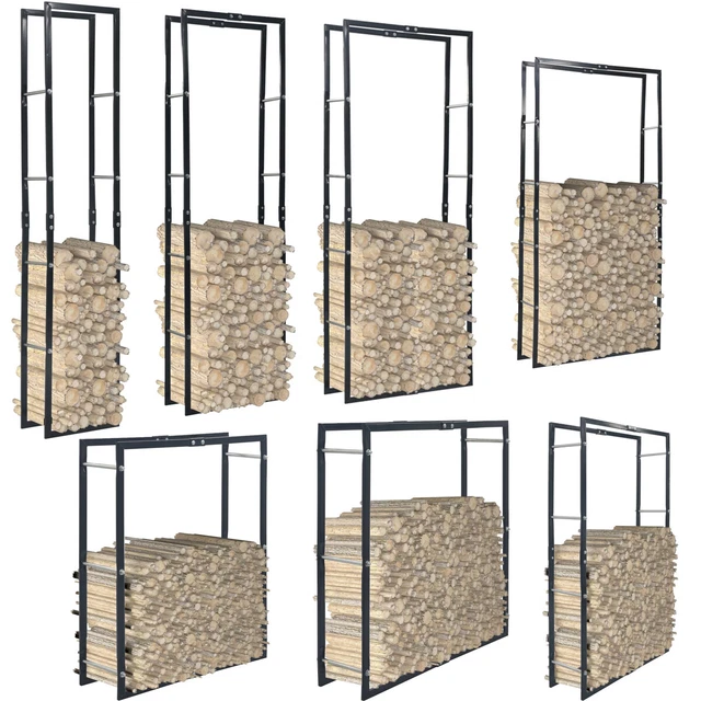 KAMINHOLZREGAL STAHL BRENNHOLZREGAL Feuerholzregal Kaminholzständer ...