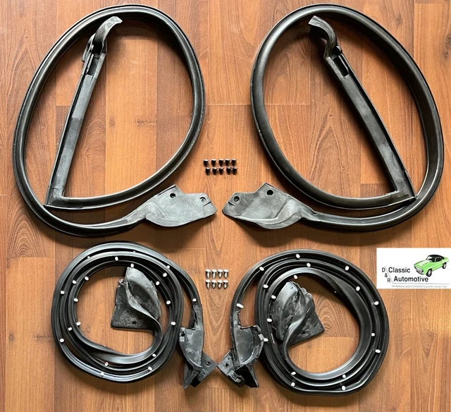 9-Piece Weatherstrip Seal Kit For 1968-1969 Chevrolet Camaro & Pontiac Firebird - Door, Roof, Trunk