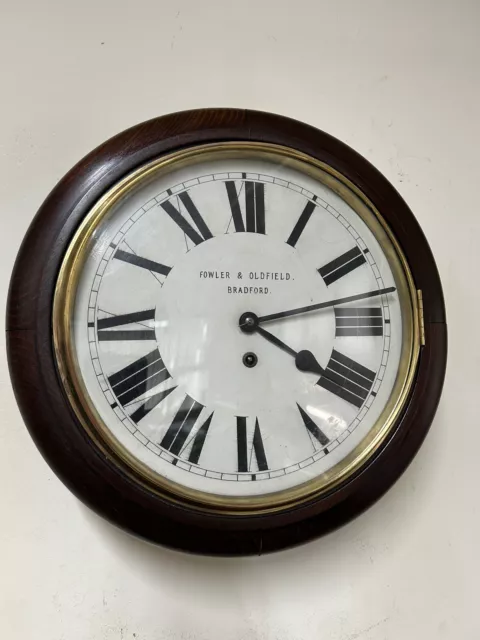 Junghans Dial Wall Clock, Fowler And Oldfield , Bradford