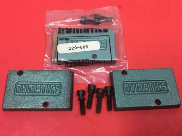 Numatics - P/N: 229-686 - Valve Cover Plate - Lot of (3) - NEW